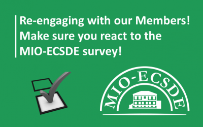 Re-engaging with our members: make sure you react to the MIO-ECSDE survey!