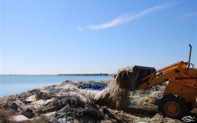 The Plastic Busters MPAs demo at Thermaikos Gulf Protected Areas concludes with the recovery and recycling of 7,5 tons of derelict mussel nets