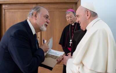 Pope Francis presented with MIO-ECSDE’s Sustainable Mediterranean on climate change during his visit to Athens